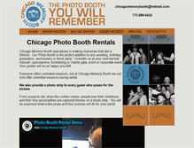 Tablet Screenshot of chicagomemorybooth.com